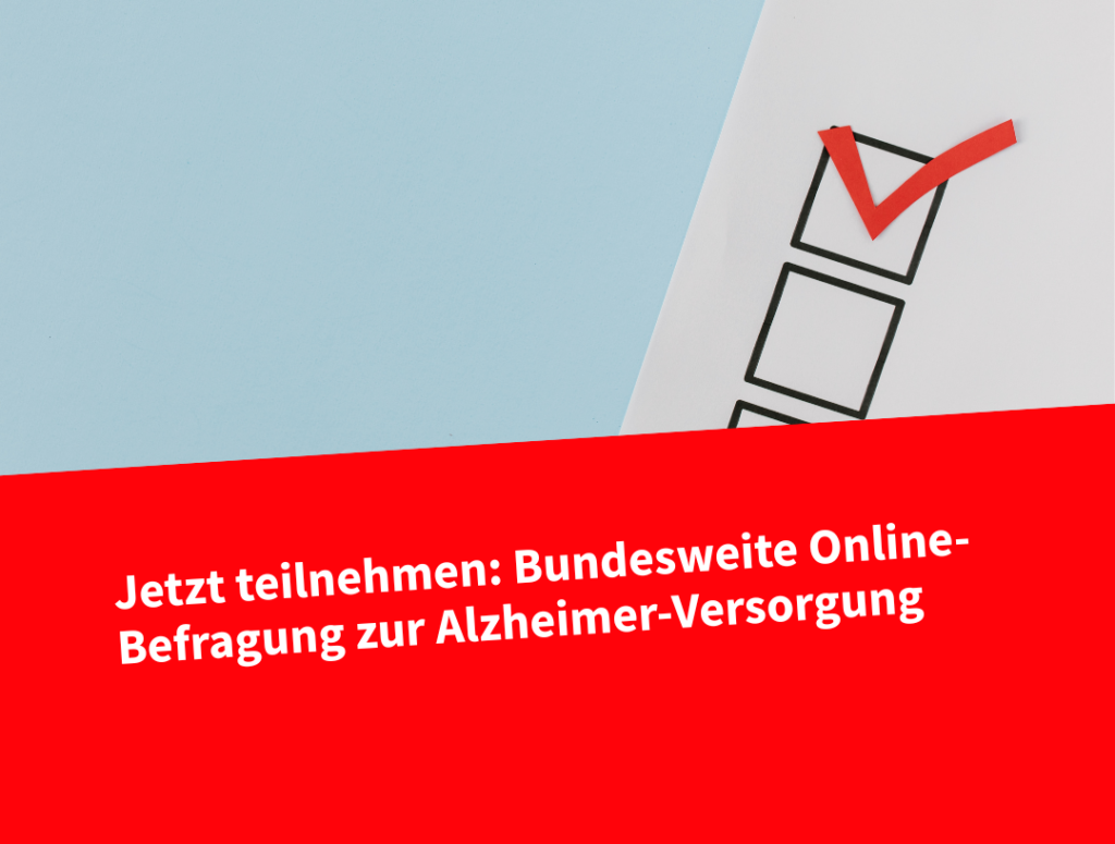Bundesweite Online-Befragung zur Alzheimer-Versorgung ist gestartet